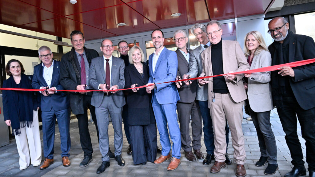 Im Beisein zahlreicher Gäste aus Wissenschaft und Politik wurde das Biomedizinische Forschungszentrum (BFZ) der Universitätsmedizin Mainz auf dem Gutenberg-Campus eröffnet. (Foto/©: Peter Pulkowski / Universitätsmedizin Mainz)