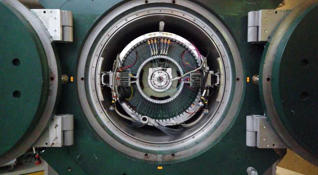 Auslesesystem des Mu3e-Experiments (Foto/©: Niklaus Berger)