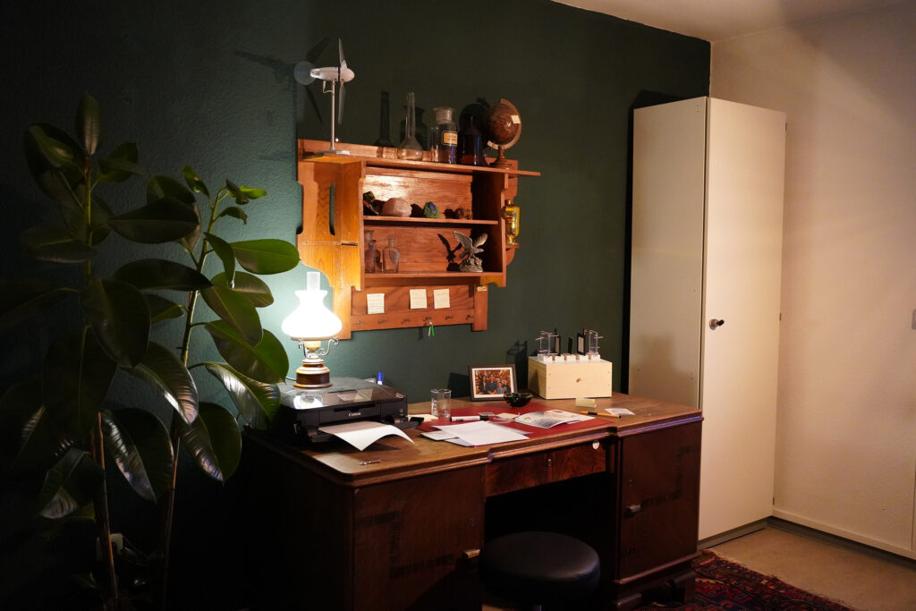 Blick in den Escape Room zum Thema "Grüner Wasserstoff" (Foto/©: Tobias Rosenbaum)